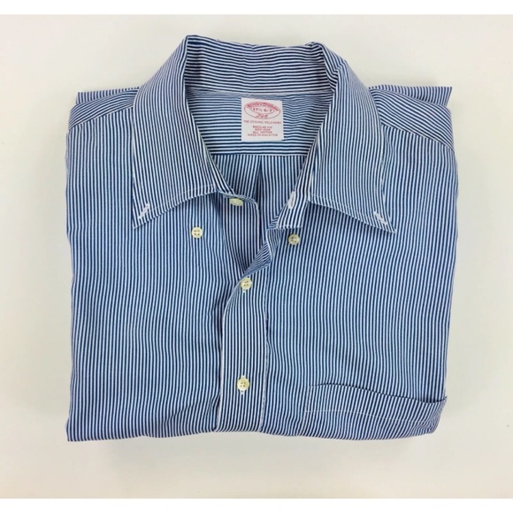 Brooks Brothers Other - Brooks Brothers Men’s 17 1/2 Blue Striped Shirt